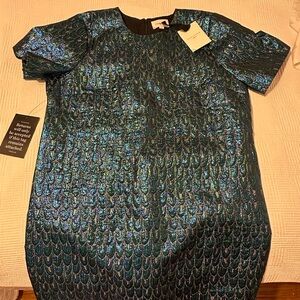 Pomander Place Iridescent Teal & Blue Party Dress bought at Tuckernuck